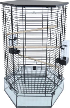 Inter-Zoo Vogelkooi Vision Hexo Zwart