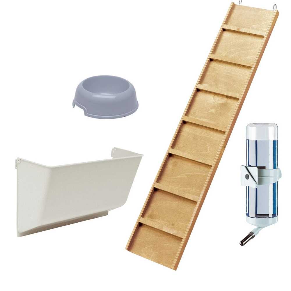 Ferplast Knaagdierverblijf Grand Lodge 140 Plus Grey 4 Ferplast Knaagdierverblijf Grand Lodge 140 Plus Grey - Afbeelding 4