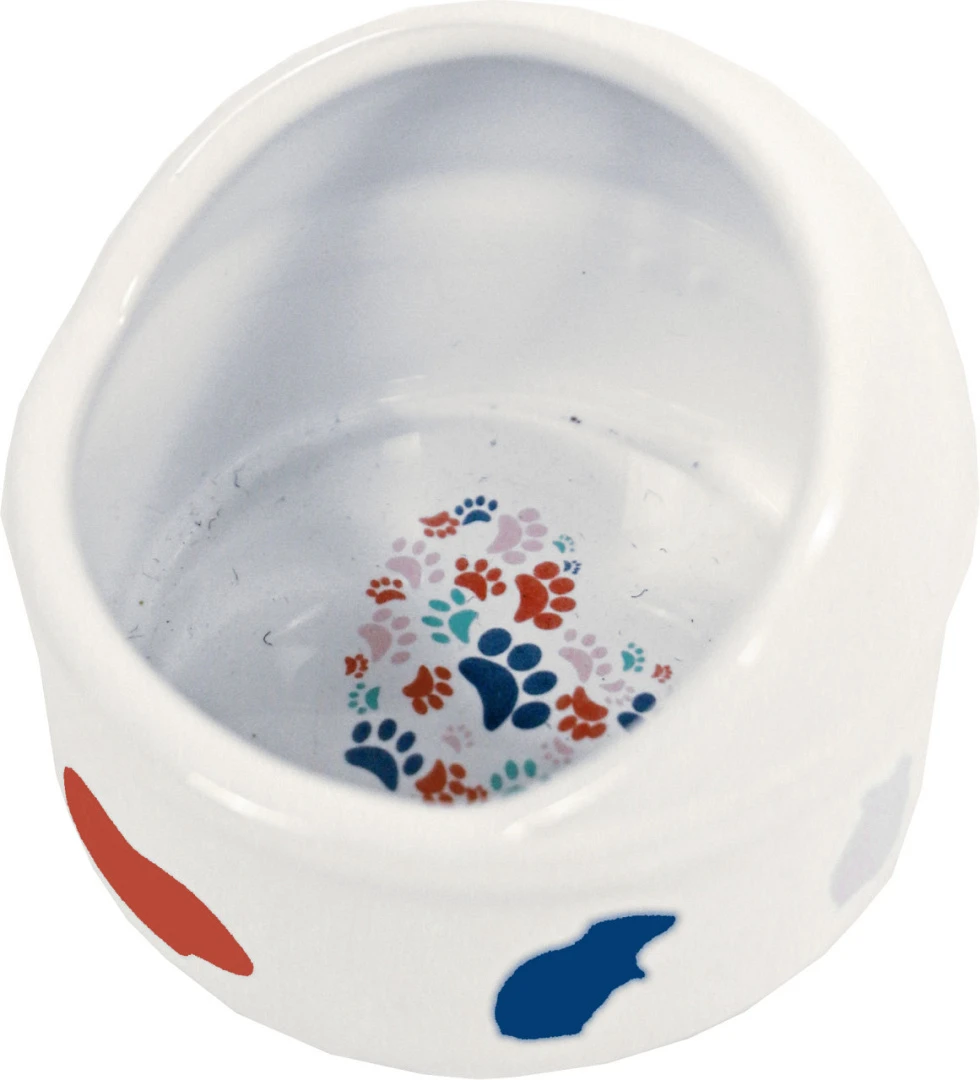 Boon Hamster Voerbak Anti-mors Steen Wit Met Pastel Print 7 Cm 1 Boon Hamster Voerbak Anti-mors Steen Wit Met Pastel Print 7 Cm