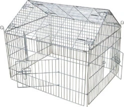 Boon Draadren Puntdak 90 X 75 X 75 Cm -Dierenwereld Aanbiedingen Winkel 0204578 deur open