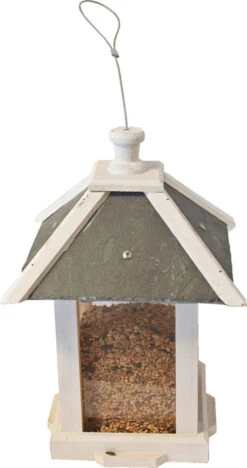 Boon Voedersilo Vierkant Wit/leisteen