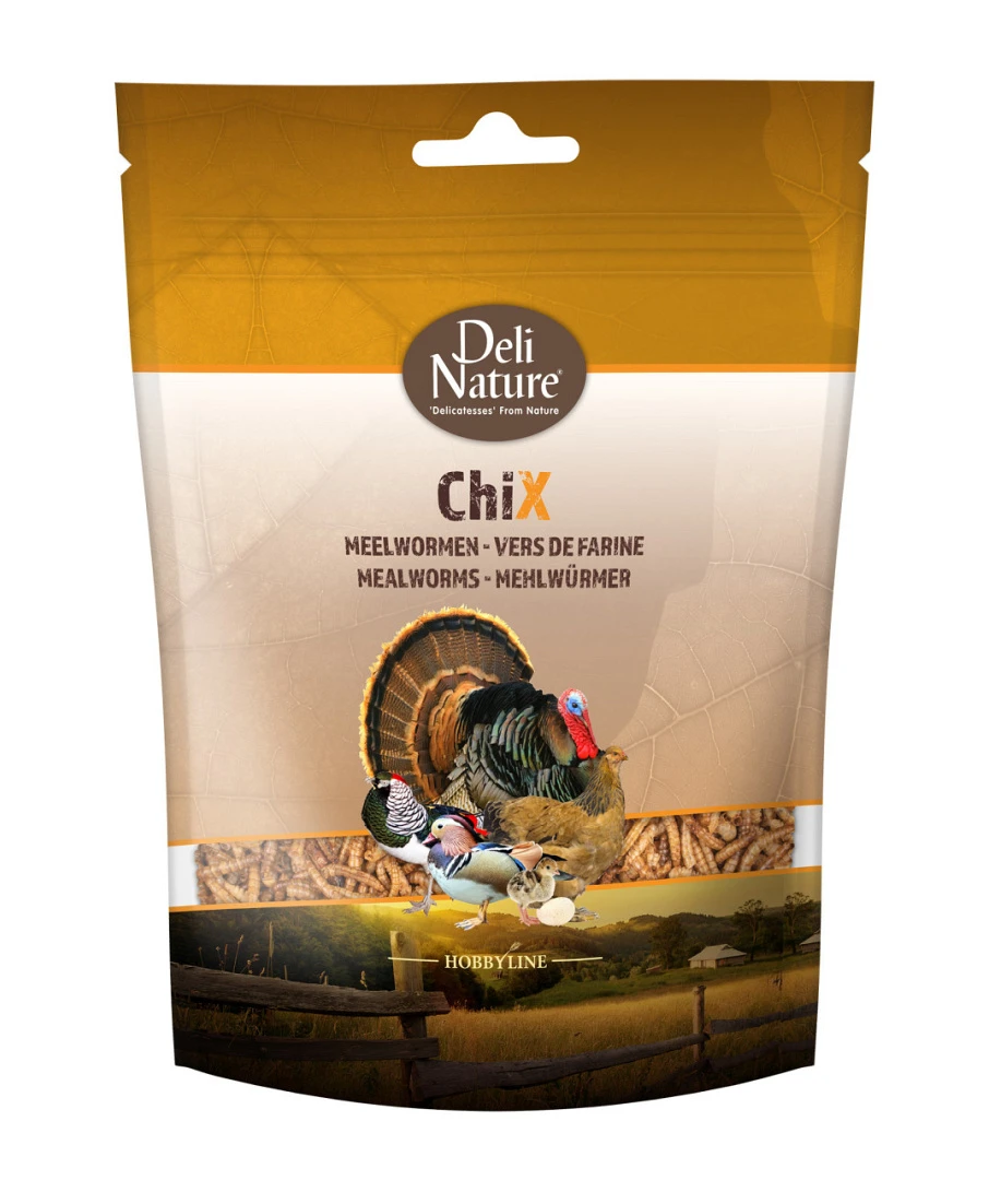 Deli Nature ChiX Meelwormen 200 Gr 1 Deli Nature ChiX Meelwormen 200 Gr