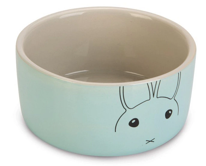 Beeztees Voerbak Konijn Joela Grijs/mint 1 Beeztees Voerbak Konijn Joela Grijs/mint