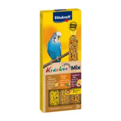 Vitakraft Kräcker Trio-Mix Parkiet - Ei/abrikoos/honing 3 St