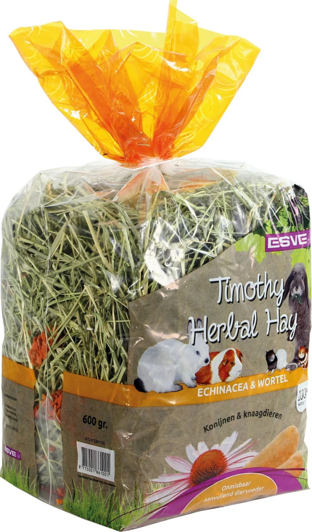ESVE Timothy Herbal Hay Echinacea En Wortel 600 Gr 1 ESVE Timothy Herbal Hay Echinacea En Wortel 600 Gr