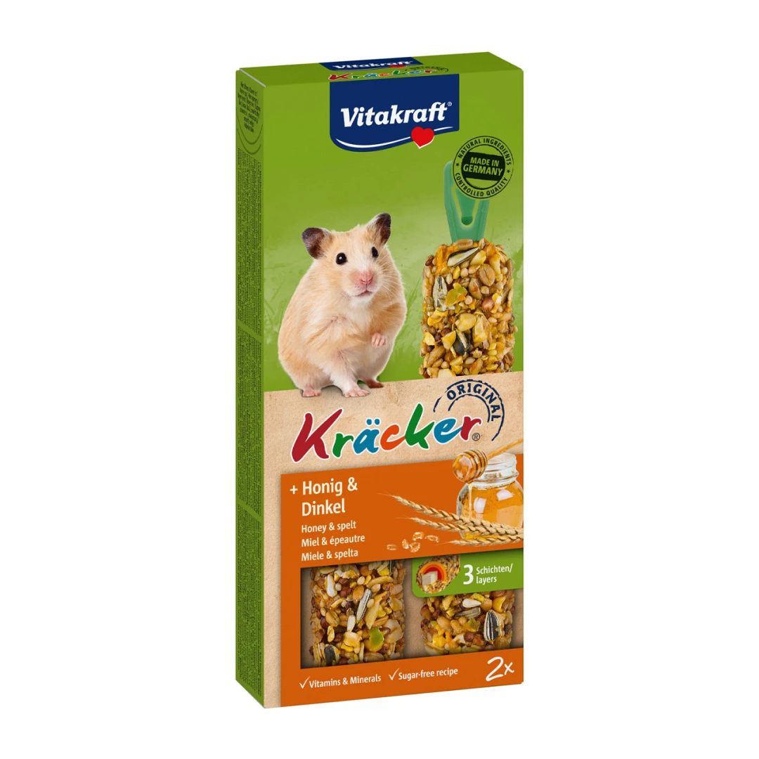 Vitakraft Kräcker Original Hamster - Honing En Spelt 2 St 1 Vitakraft Kräcker Original Hamster - Honing En Spelt 2 St