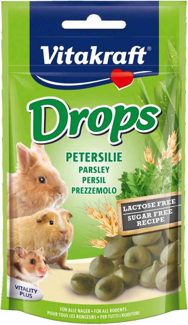 Vitakraft Drops Peterselie Lactosevrij 75 Gr 1 Vitakraft Drops Peterselie Lactosevrij 75 Gr