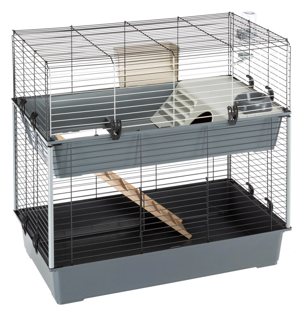 Ferplast Binnenhok Rabbit 100 Dubbel 1 Ferplast Binnenhok Rabbit 100 Dubbel