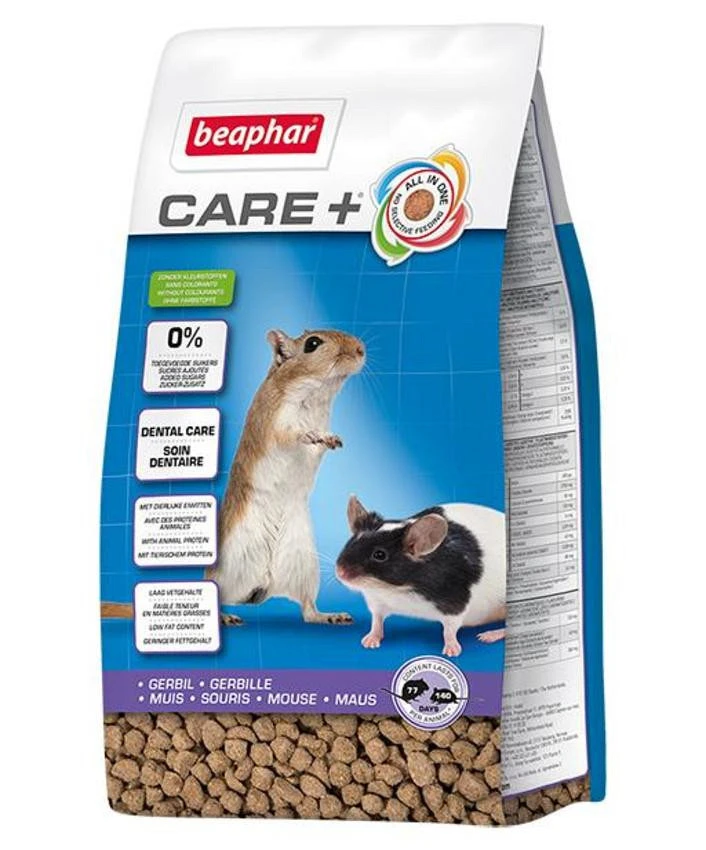Beaphar Care+ Gerbil/muis 700 Gr 1 Beaphar Care+ Gerbil/muis 700 Gr
