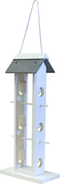 Boon Voedersilo 6-gaats Wit/leisteen -Dierenwereld Aanbiedingen Winkel 8712901069599