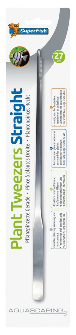 SuperFish RVS Plant Pincet Recht 27 Cm