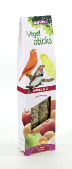 ESVE Vogelsticks Kanarie Appel En Ei 2 St