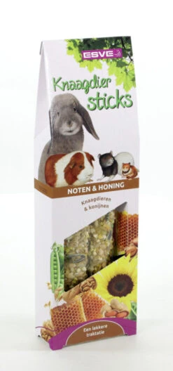ESVE Knaagdiersticks Noten En Honing 2 St