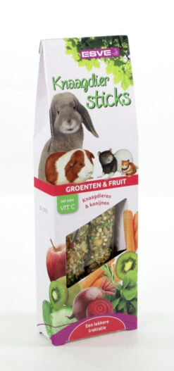 ESVE Knaagdiersticks Groenten En Fruit 2 St