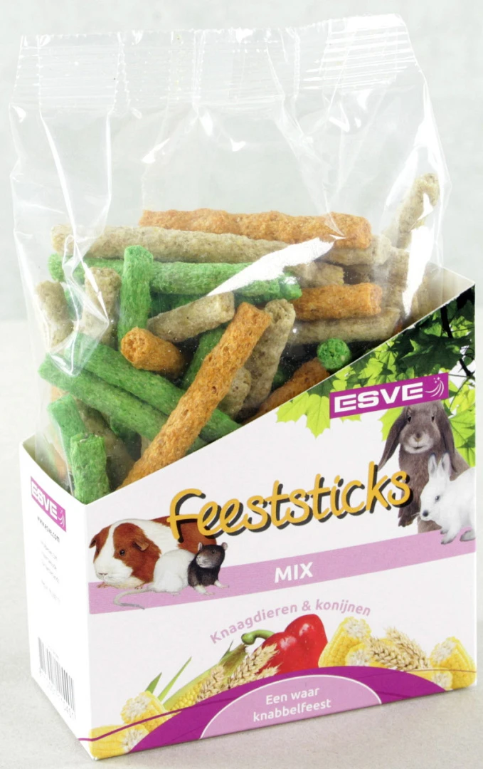 ESVE Feeststicks Mix Knaagdier 150 Gr 1 ESVE Feeststicks Mix Knaagdier 150 Gr