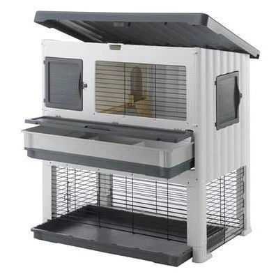 Ferplast Knaagdierverblijf Grand Lodge 140 Plus Grey 2 Ferplast Knaagdierverblijf Grand Lodge 140 Plus Grey - Afbeelding 2